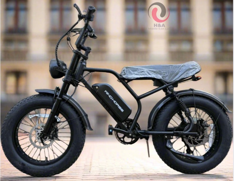 Windhorse V8 Fat Tyre E Bike 48V 18Ah 1000W 2025 NEW Model