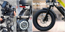 Load image into Gallery viewer, Windhorse V8 Fat Tyre E Bike 48V 18Ah 1000W 2025 NEW Model

