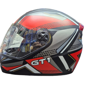 GT1 Decor Full Face Motor Sport Helmet for Bikes & Scooters