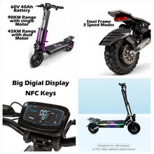 Load image into Gallery viewer, L6 Pro Dual Motor E Scooter 60V 40Ah 3000W -2025 new version
