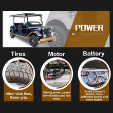 Load image into Gallery viewer, Classic Golf Cart Vintage Car Design-6 Seater

