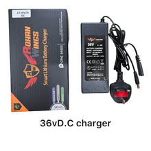 Load image into Gallery viewer, Electric Scooter Lithium Battery Charger, 48V 2A,3A | 60V,2A | 36V 2A Mi charger with LED Charging Indicator for Rohan Wing Scooters, Fast Charging
