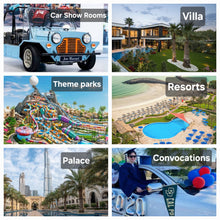 Load image into Gallery viewer, Classic Car Electric Mini Moke Jeep 72V 4 Seater Sightseeing Bus Golf Cart

