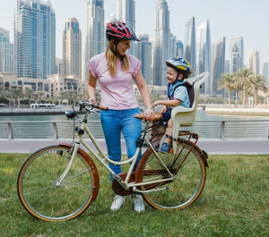 City Electric Bike With Rear child Carrier Seat