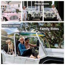 Load image into Gallery viewer, Classic Car Electric Mini Moke Jeep 72V 4 Seater Sightseeing Bus Golf Cart
