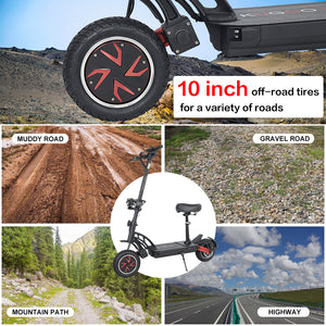 KUGOO G Booster OffRoad Electric Scooter with 1000W Dual motors 60kmh max speed 85km range - E-Scooter UAE Hub