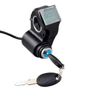Electric Bicycle Thumb Throttle Voltmeter Digital Battery Voltage Key Switch Power Key Lock Electric Bike Accessories - E-Scooter UAE Hub