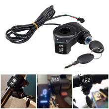 Load image into Gallery viewer, Electric Bicycle Thumb Throttle Voltmeter Digital Battery Voltage Key Switch Power Key Lock Electric Bike Accessories - E-Scooter UAE Hub

