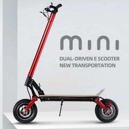The Speedy Red Foldable 1500w 48v Electric Scooter - E-Scooter UAE Hub