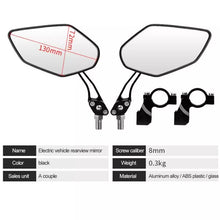 Load image into Gallery viewer, Handlebar Mirror Cycling Rear View Mirror Bike Side Mirrors Accessories - E-Scooter UAE Hub
