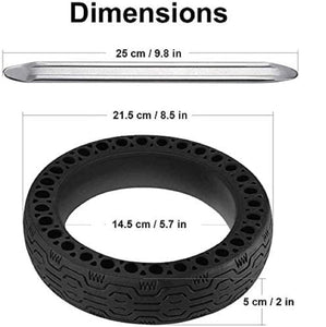Honeycomb Rubber 8.5 Inch Tire Solid Tire for Xiaomi M365 Pro Scooter
