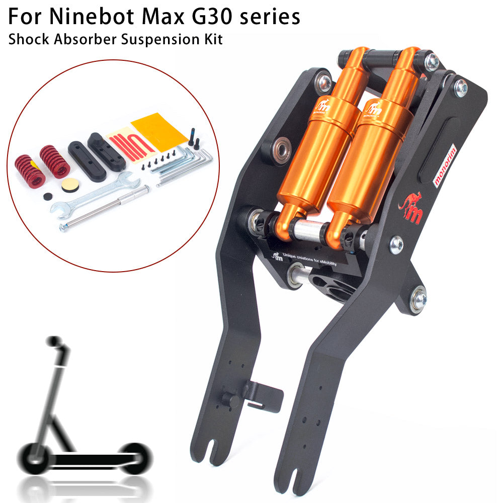 Monorim Dual Front Upgrade Modified Shock Absorber Suspension Kit for Ninebot Segway Max G30 Electric Scooter Accessorie DMmodel