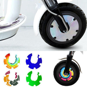 Electric Scooter Front Wheel Sticker Motor PVC Motor Protective Cover Shell Kick Scooter Accessories