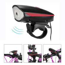 Load image into Gallery viewer, Scooter lamp + horn Bicycle e-Scooter LED Head Light Super Horn Electronic Bell Lamp Water Resistant
