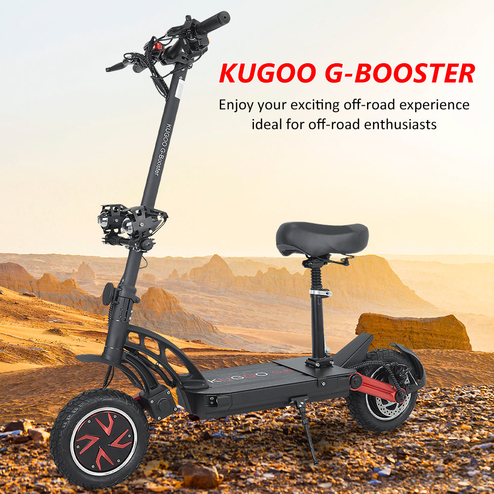 KUGOO G Booster OffRoad Electric Scooter with 1000W Dual motors 60kmh max speed 85km range - E-Scooter UAE Hub