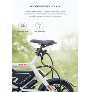 HIMO L150 Folding Cable Lock E-Bike Lockstitch