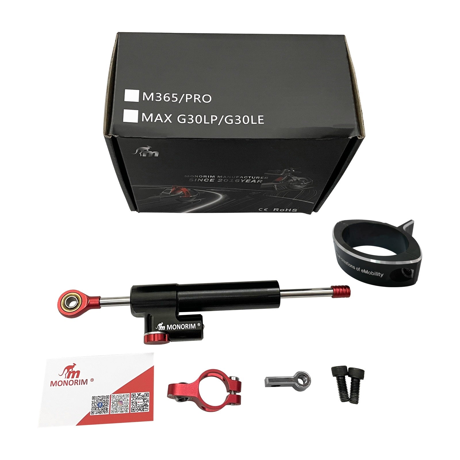 Kit Amortisseur Vibrations Caoutchouc Pour Xiaomi M365 / Pro – 3 épaisseurs + Protection Câble LED – Réduit Bruits Et Usure - 4