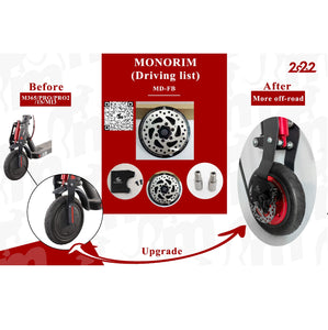 Monorim Brake Kit for 500W Motor for Xiaomi Pro and Pro 2 Electric Scooter - E-Scooter UAE Hub